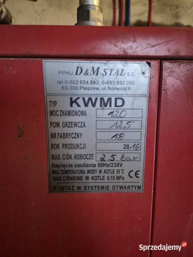 Piec kwmd 120kw ruszta wodne do szklarnii tunelu Mogielnica