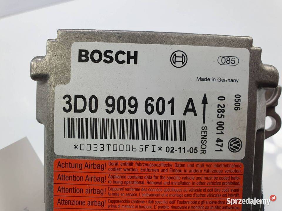 SENSOR AIRBAG VOLKSWAGEN PHAETON 60 W12 Lipno