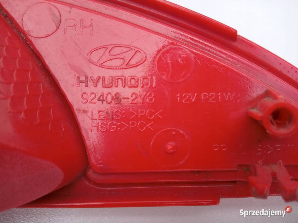 LAMPA PRZECIWMGIELNA PRAWA TYŁ HYUNDAI IX30 Prawe Części Nowy Tomyśl