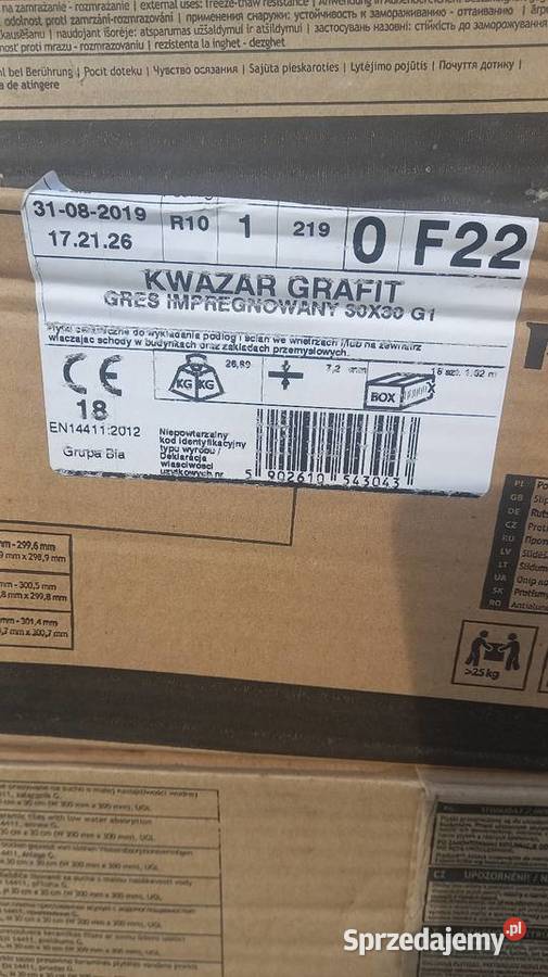 Płytki gres Paradyz Kwazar GRAFIT 20 kartonow Płytki podłogowe Kórnik sprzedam