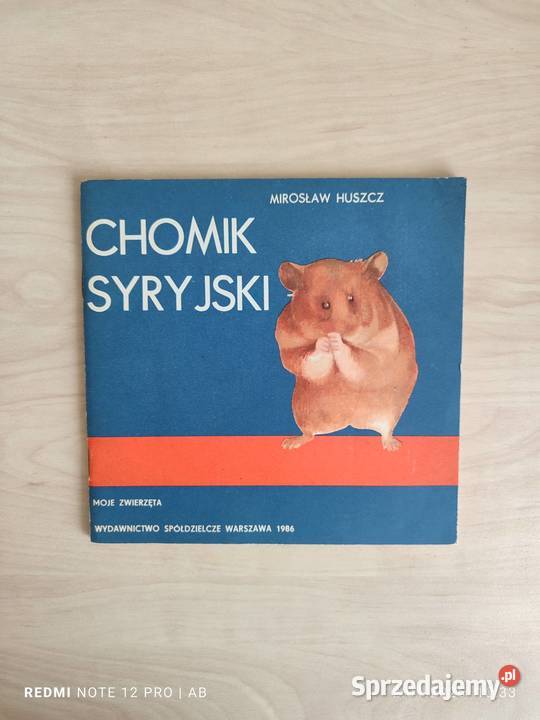Chomik syryjski M Huszcz wyd z 1986 r Katowice sprzedam