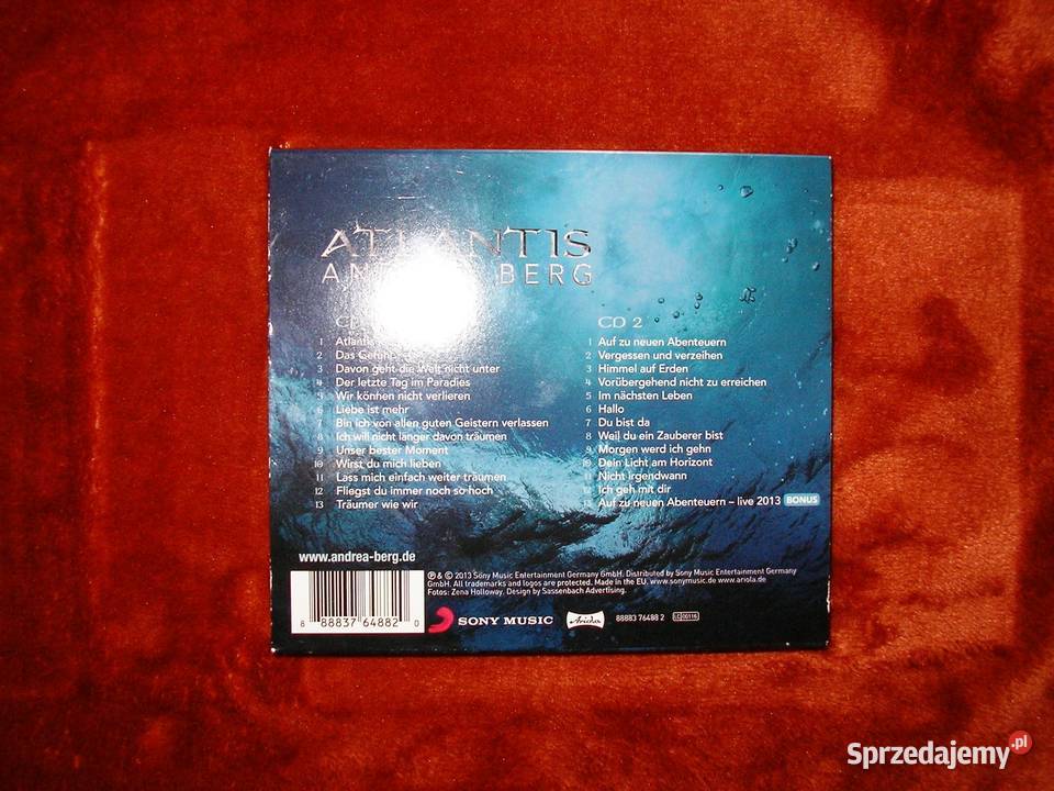 Andrea Berg Abenteuer i Atlantis alb 2 cd Ząbkowice Śląskie