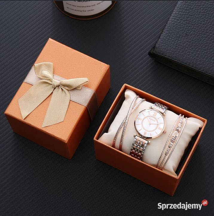 3 częśćzestaw damski zegarekbransoletki pink damskie zachodniopomorskie