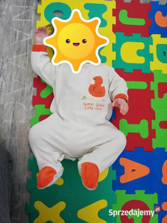 Pajac welurowy Little Duck Cool Club 62 uniseks Dla Dziecka śląskie