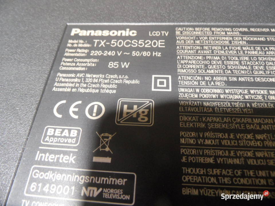 plyta glowna telewizora panasonic TX50CS20E Dom i Ogród Kielce