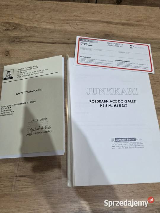 Sprzedam rębak do drewna firmy junkkari HJ 5M