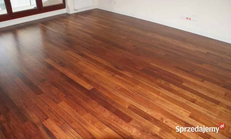 DESKA PODŁOGOWA PODŁOGA DREWNO LITA MERBAU Prusice