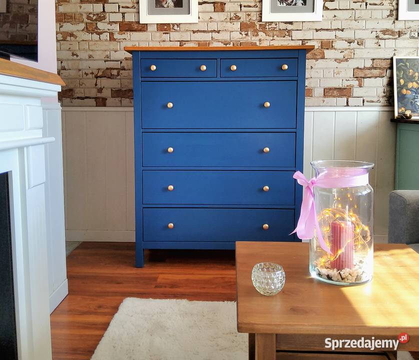 Komoda hemnes ikea drewniana bielizniarka szafka Warszawa