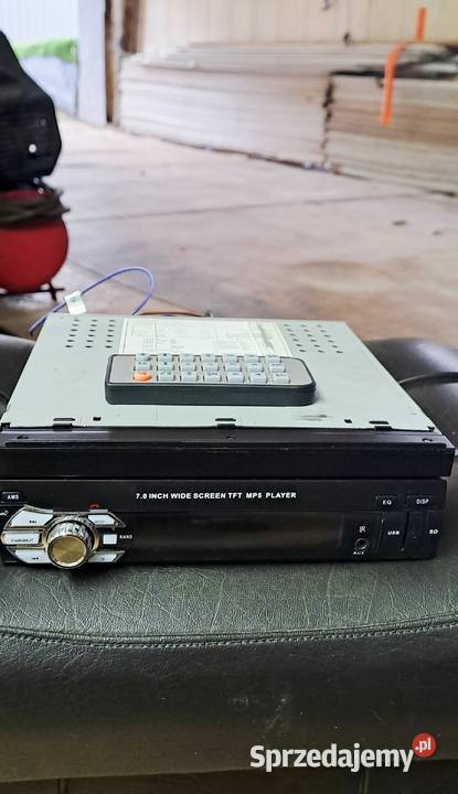 Radio samochodowe 1 din z wysuwanym ekranem