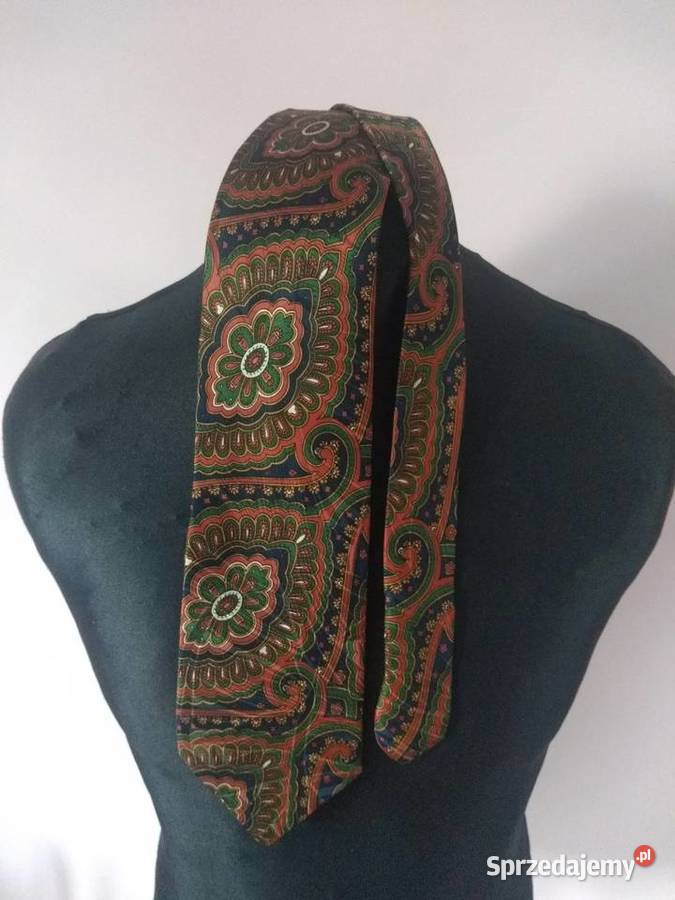 Ręcznie szyty krawat z naturalnego jedwabiu Radom