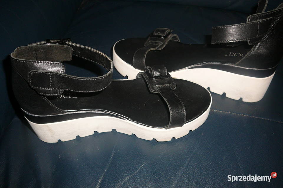 2 pary butów Clarks czarne 3738 245 skóra Czółenka
