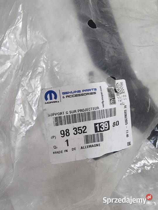 RAMKA KRATKA LAMPY LEWEJ OPEL MOKKA B ORYGINAŁ