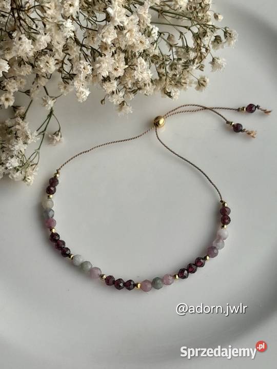 Bransoletka na sznurku jedwabnyn Kamień Bransoletki Bielsko-Biała