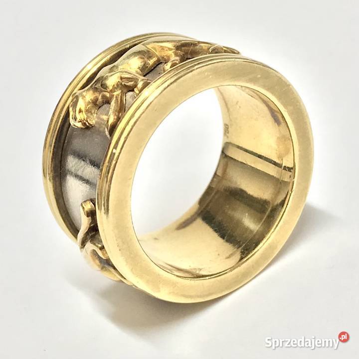 Złota OBRĄCZKA 18K zjawiskowa ala Cartier CUD Warszawa