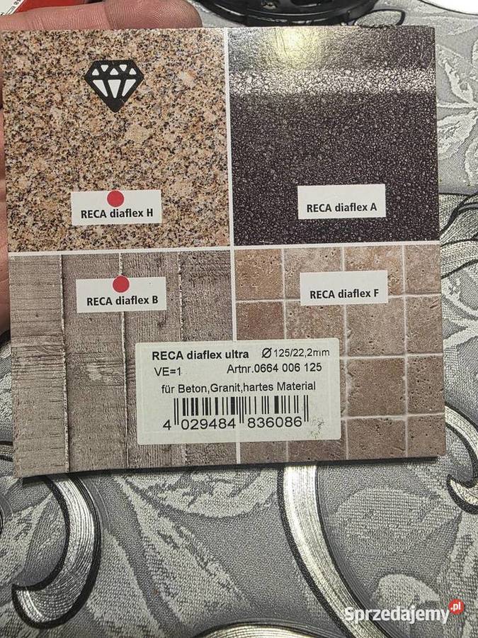 Nowa Tarcza Diamentowa RECA Diaflex Ultra 125 x świętokrzyskie Sandomierz sprzedam