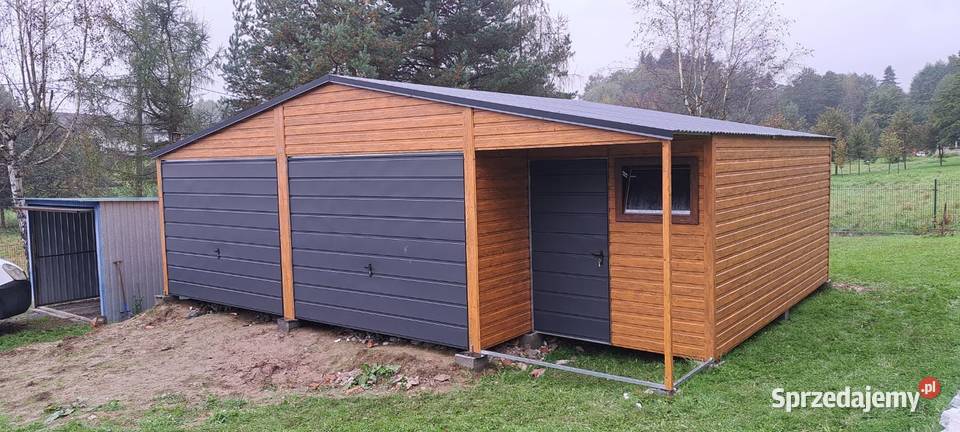 Garaż Blaszany Drewnopodobny 12x6 Poziom Profil 316zł/m2 Łódź