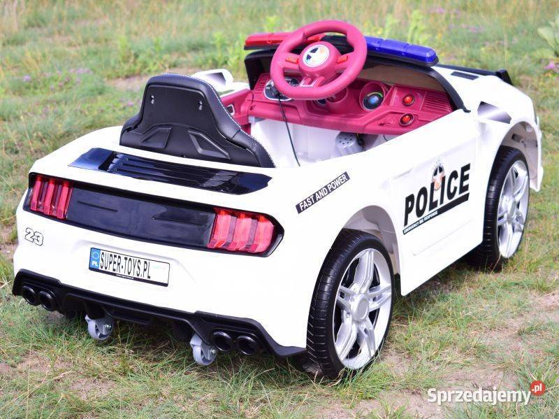 Autko na akumulator AUTO POLICJA MUSTANG dzieci Myszków
