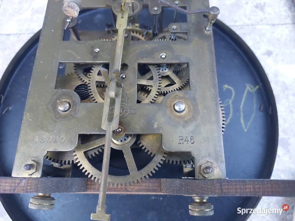 153 Zestaw mechanizm starego zegara ściennego Tczew