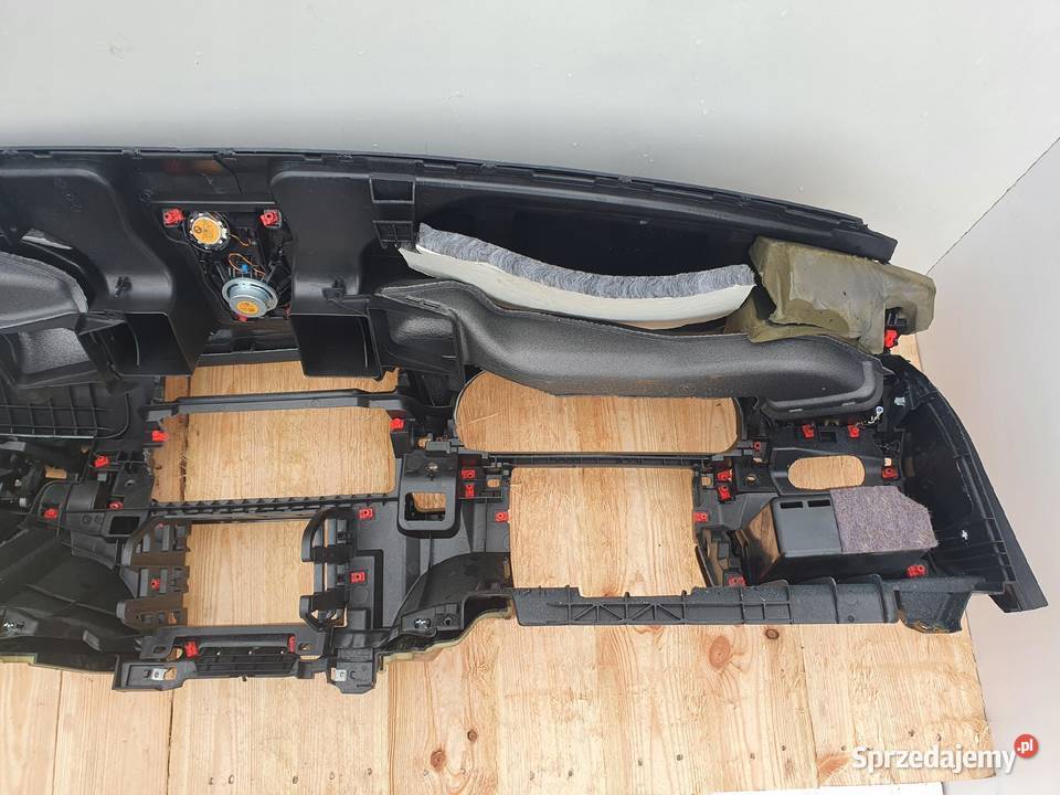 BMW F01 DESKA ROZDZIELCZA KONSOLA SKÓRA SKÓRZANA Rudka