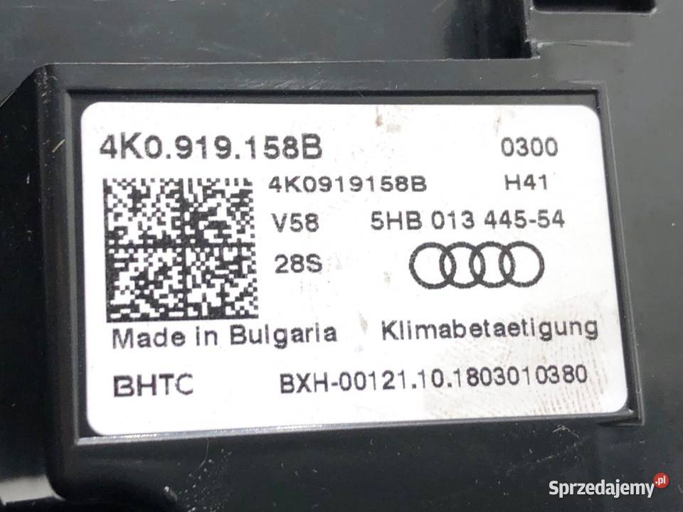 PANEL STEROWANIA NAWIEWU TYŁ AUDI Q8 4K0919158B osobowe