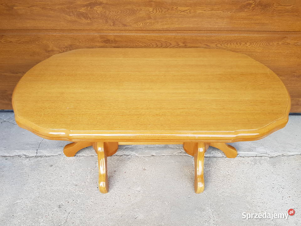 Ława drewniana owalna 108x59x50 Dom i Ogród Warszawa