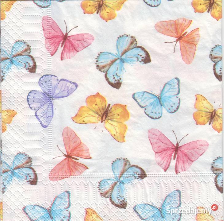 Dekupaż serwetki motyle kwiaty róże Skarżysko-Kamienna