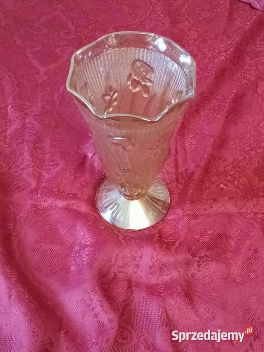 piękny ryzowany wazon Porcelana i szkło Gliwice