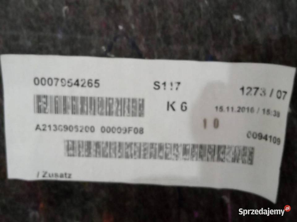 TAPICERKA BOCZEK BAGAŻNIKA PRAWY LEWY TYŁ KPL