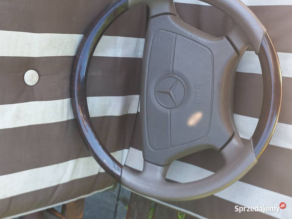 MERCEDES W210 KIEROWNICA BRAZOWA SKORA ORZECH osobowe Sawin