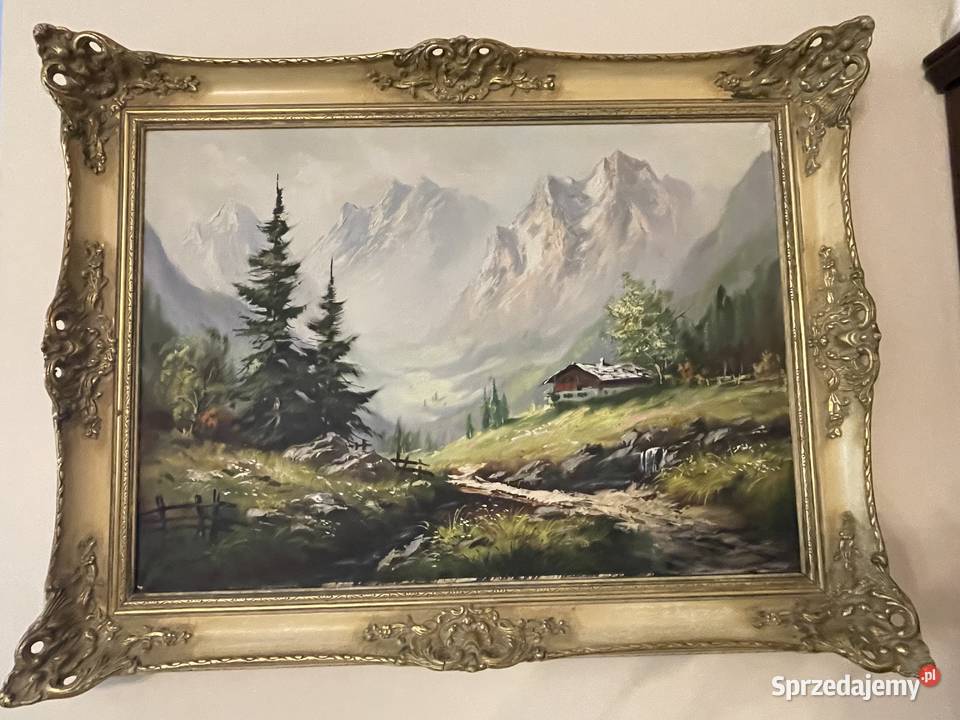 Pejzaż obraz olejny malowany na płótnie