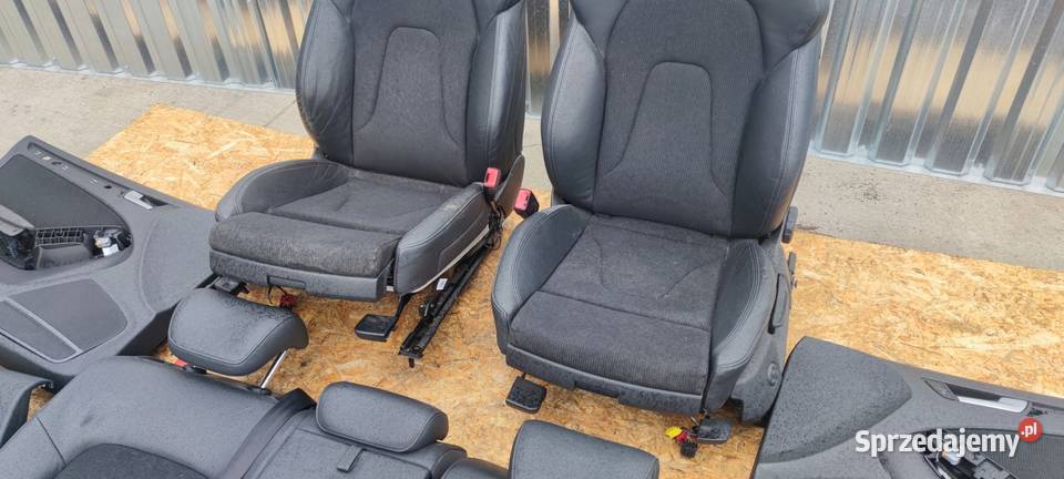FOTEL FOTELE AUDI A4 B8 S LINE SKÓRA MATERIAŁ 2 Przystajń