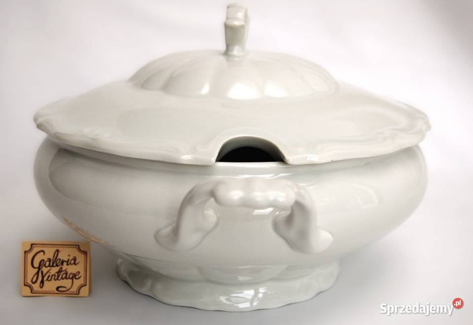 Porcelanowa waza na zupę Tielsch Wałbrzych biała Lublin sprzedam