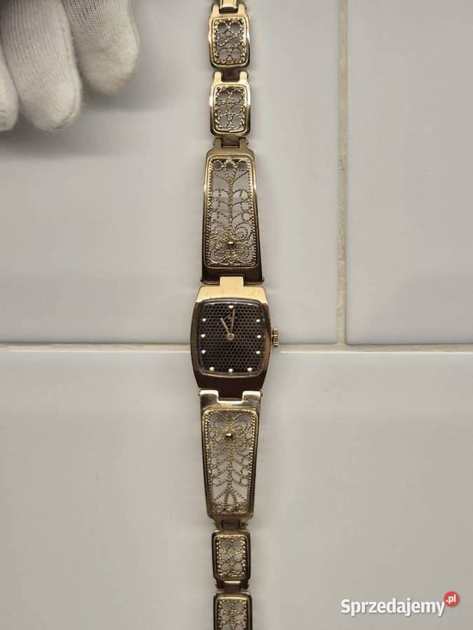 Zegarek koktajlowy ażurowy ŁuczLuch Damskie śląskie Chorzów