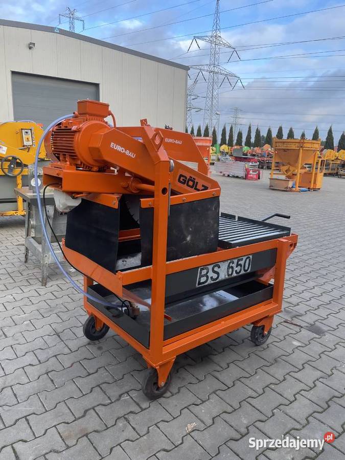 Piła przecinarka stolikowa GOLZ BS 650 do cegieł Ślesin