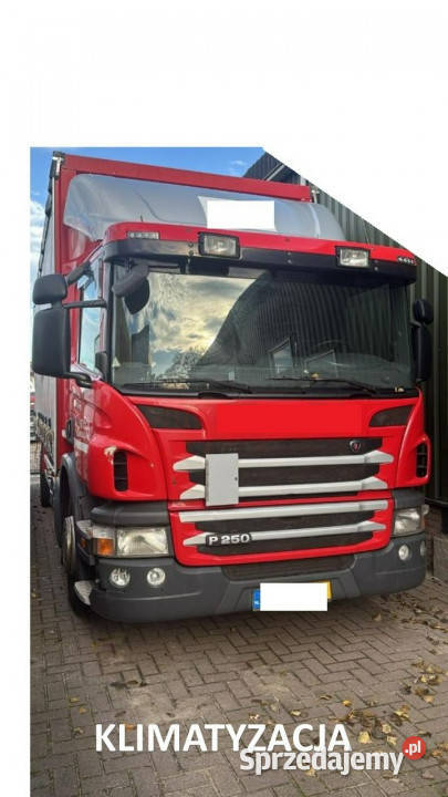 Scania P250 Euro 6 sypialna firanka 18pal winda Samochody ciężarowe