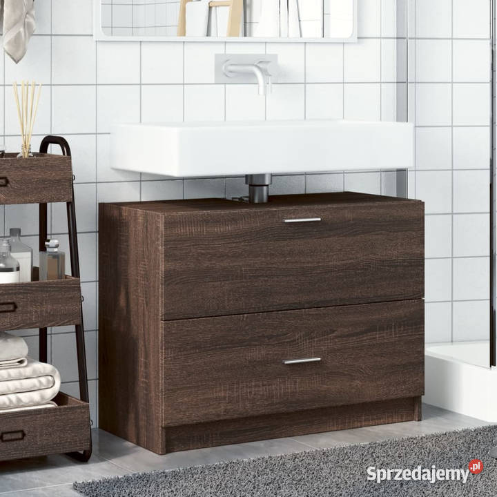 Szafka pod umywalkę brązowy dąb 78x37x59 sprzedam