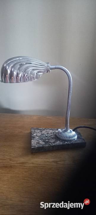 Oryginalna lampka gabinetowa marmurowa podstawa