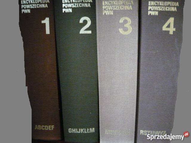 Encyklopedia Powszechna PWN 4 TOMYkompAZMożliwa Książki naukowe i popularnonaukowe Białystok sprzedam