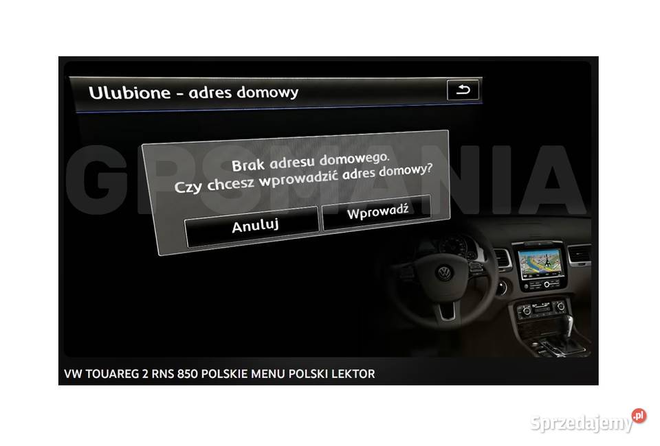 Najnowsza mapa VW TOUAREG RNS 850 Nawigacja 7P łódzkie Łódź