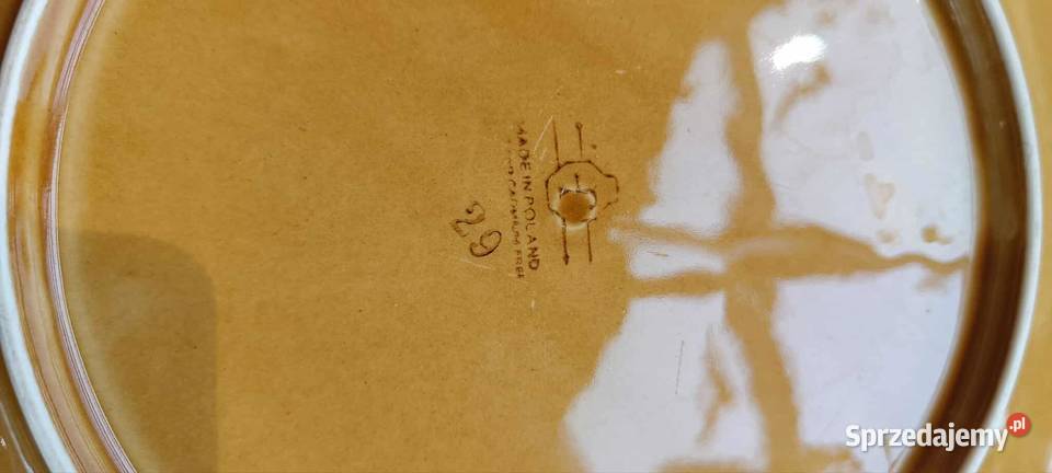 Dwa talerze prl porcelit Iwona Pruszków Warszawa