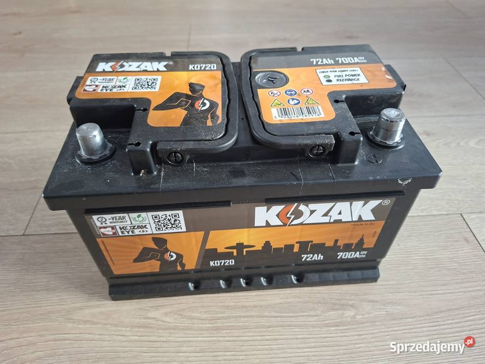 Akumulator KOZAK 72Ah 700A Gostyń