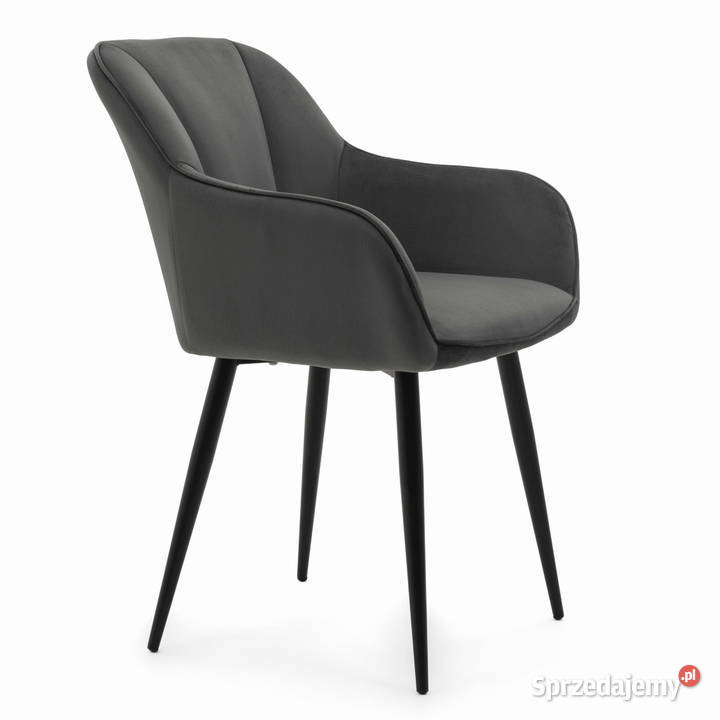 Szare Krzesło Tapicerowane Lago Wysyłka 24H Tarchały Małe sprzedam