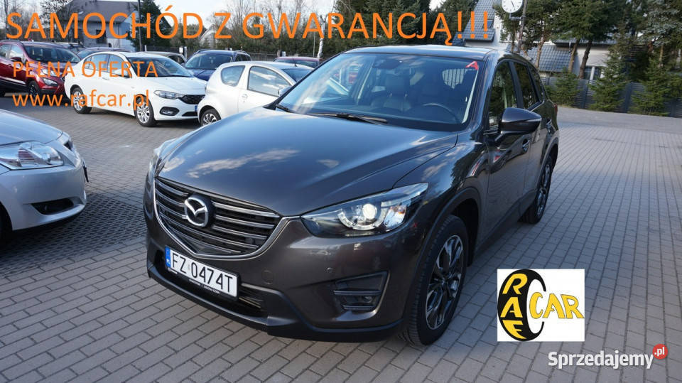 Mazda CX5 Super wyposażona Gwarancja II 2017 przyciemniane szyby Zielona Góra
