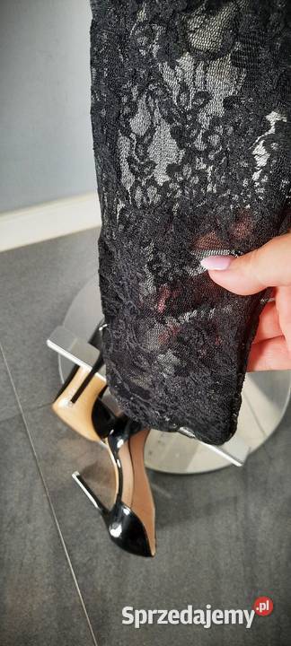 pończochy czarne ażurowe lux Warszawa