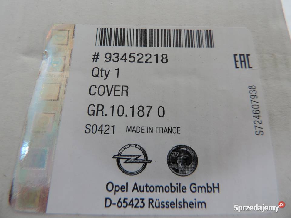 OBUDOWA LUSTERKA PRAWEGO OPEL VIVARO B NOWE osobowe