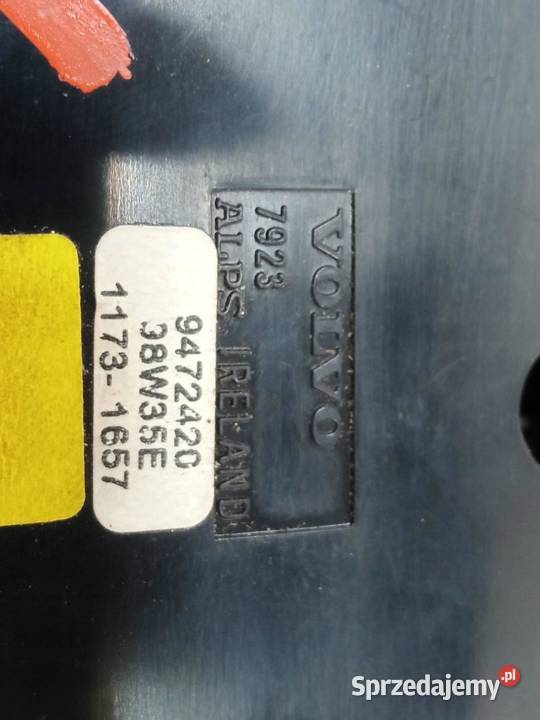 PANEL NAWIEWU 9472420 Volvo S80 I 19982006 Panele sterowania, przełączniki