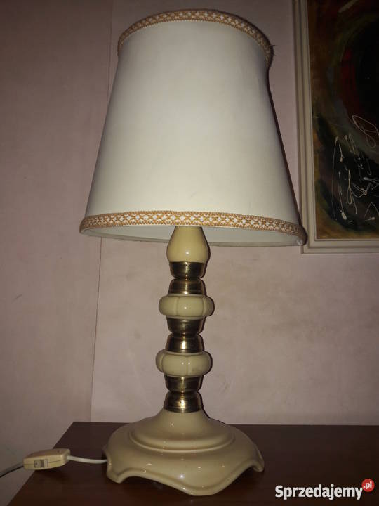 LAMPA CERAMICZNA retro vintage rarytas lata 6070 śląskie Gliwice