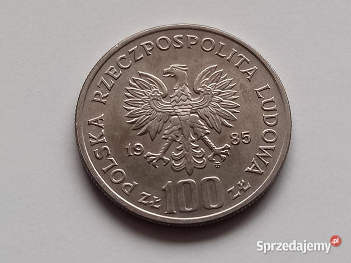Moneta 100 Przemysław II 1985 r Koszalin
