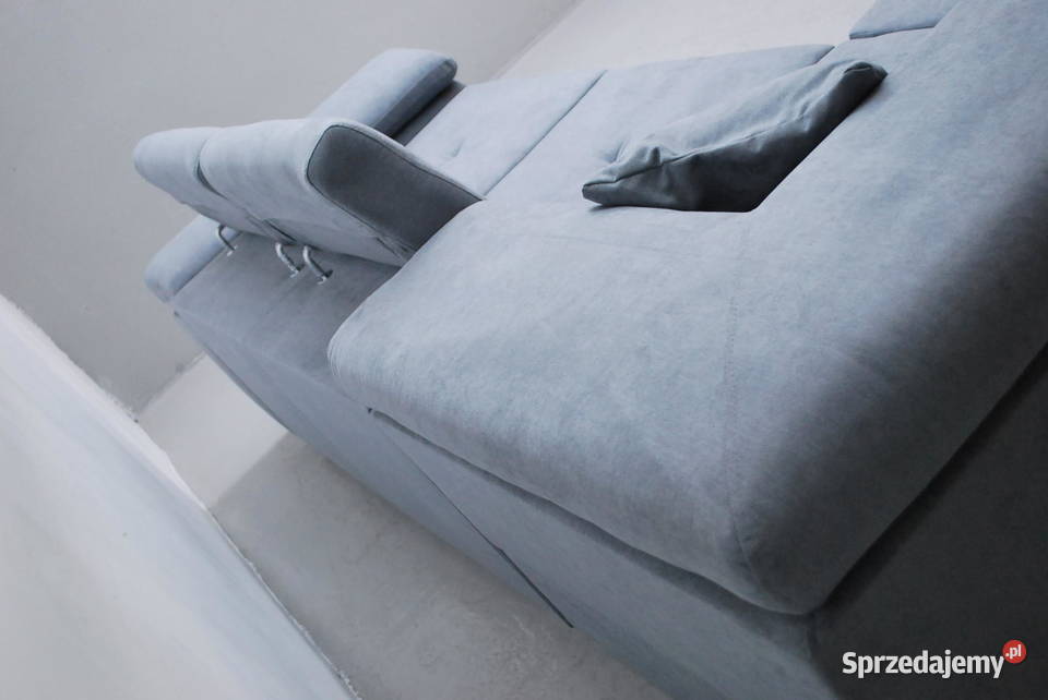 SAP DESIGN NOWOCZESNY NAROŻNIK funkcja spania 282cm wielkopolskie Poznań