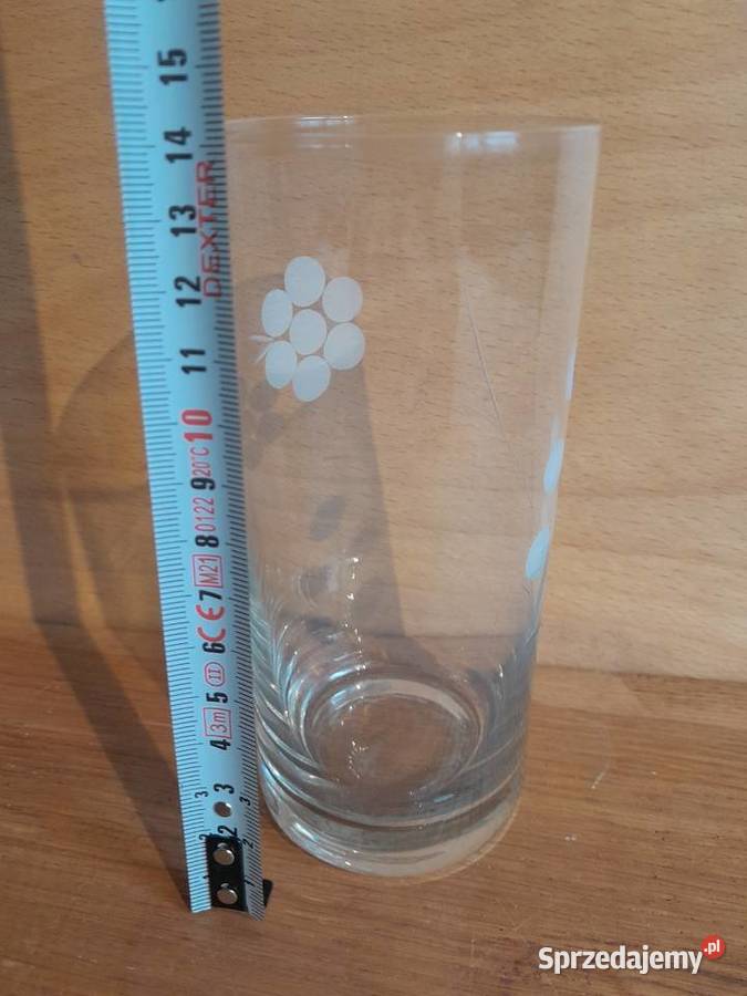 Stare szklanki zestaw 6 sztuk zabytek PRL retro Dąbrowa Górnicza